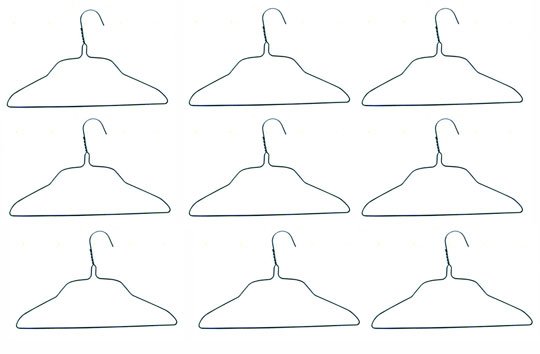 Wire Hangers are included with every coat rack rental.
